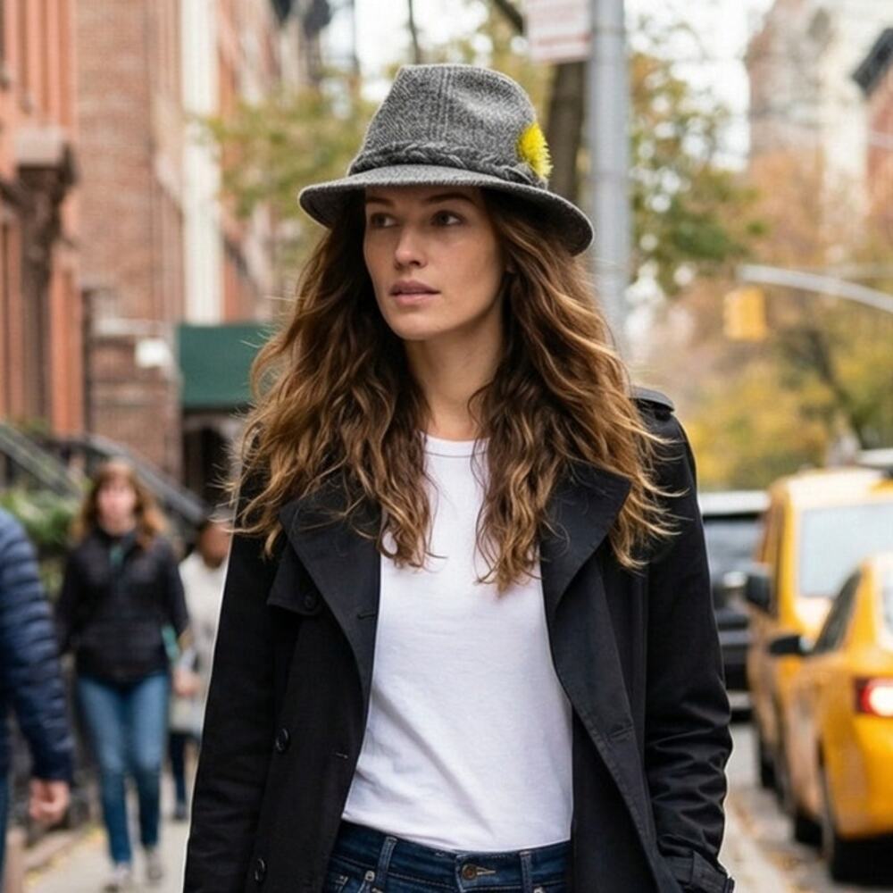 Vintage Stetson Gray Tweed Wool Fedora | USA Made | Unisex